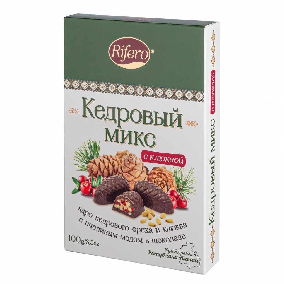  Риф и ко Конфеты "Кедровый микс КЛЮКВА" 100г     в Алатыре