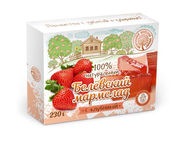 №2 Мармелад белевский "Клубника" 230г в Алатыре